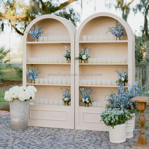 Decorazioni per Matrimoni, Supporti da Parete Quadrati <span class=keywords><strong>e</strong></span> Rotondi Rosa, Mensole per Vino Fai-da-Te, Espositore per Segnaposto in Acrilico, Supporto da Parete per Bevande - Product Image 3
