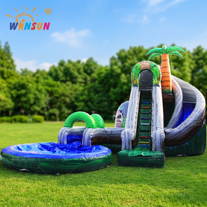 WINSUN Parque Acuático Inflable Gigante con Toboganes de Agua en Forma de Cocos para Exteriores - Product Image 1