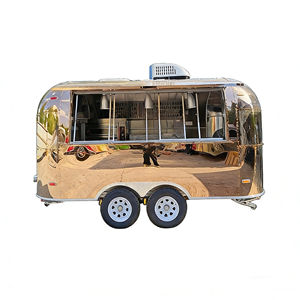 Carrito de Comida Móvil de Acero Inoxidable de 4 Ruedas, Estándar de Exportación, para Venta de Barbacoa, Helados, Asados y Brochetas en Parques Forestales - Product Image 2