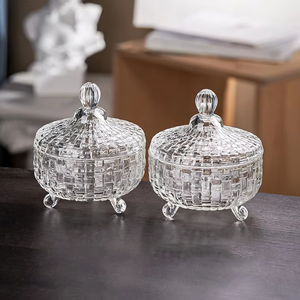 European Style China Glass Candy Jar Cup Storage Fruit Gift Decoration <strong>Sugar</strong> <strong>Flower</strong> Tea Spice Return Unisex - Product Image 6