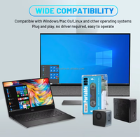 Disco Duro Externo Portátil Kinhank de 500 GB con Dos Controles Alámbricos, Sistema Batocera 33, Material Plástico, Compatible con PSP