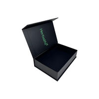 Personnaliser Grande Boîte de Papier d'Expédition en Carton de Cadeau de Luxe à Fermeture Magnétique Pliable Noire pour Emballage de Vêtements Vêtements T-Shirt