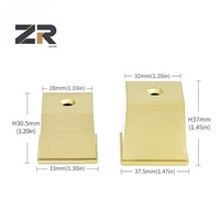 ZERUN Style moderne laiton or meubles jambe couvre Table canapé insérer conseils viroles couverture tampons métal sol protecteurs casquettes