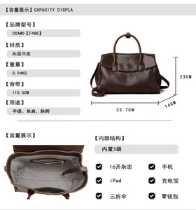 Nouveaux sacs bandoulière de créateur tendance en cuir véritable de haute qualité, sacs messager décontractés, sacs fourre-tout et sacs à main pour femmes - Product Image 2