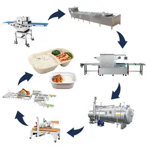 Leadworld Alimentos prefabricados Máquina de arroz instantáneo Línea de procesamiento de producción