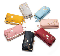 Dompet Bordir Gaya Korea Mini untuk Ponsel, Tas Selempang, Dompet Wanita
