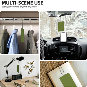 Désodorisant de voiture en papier personnalisé à parfum longue durée, avec logo, en gros, tablettes d'aromathérapie - Product Image 5