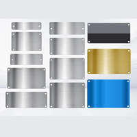 Plaques nominatives vierges en métal personnalisées pour le personnel de magasin, gravées sur mesure, en acier inoxydable/cuivre/laiton/aluminium, vente en gros