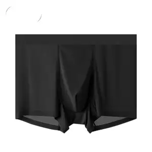 Maxesc OEM ODM Bermudas Para Hombres Schwarz Custom Nylon Nahtlose atmungsaktive Boy Boxer Slips für Männer Low-Rise