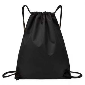 <b>Drawstring</b> <b>Backpack</b> Draw String Gym Bags Cinch Sack Nylon String Sport <b>Backpack</b> Plain <b>Drawstring</b> Bags - Product Image 2