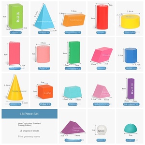 Juguetes Educativos <span class=keywords><strong>de</strong></span> Madera para Niños <span class=keywords><strong>de</strong></span> Primera Infancia, Juguetes <span class=keywords><strong>de</strong></span> Aprendizaje <span class=keywords><strong>de</strong></span> Matemáticas Geométricas Tridimensionales - Product Image 6