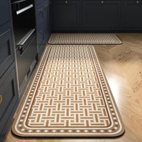 Tapis de sol personnalisé imperméable pour la cuisine salle à manger absorbant l'huile et résistant à la saleté tapis de salle de bain
