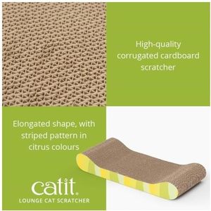 Rascador de Piso de Sisal Estilo Catit con Catnip-Jungle-Stripe Lounge, 14.7 Onzas - Product Image 3