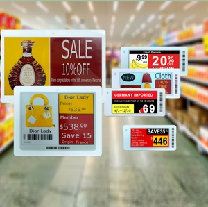 Etiqueta de Precio Digital de 7.5 Pulgadas, Etiqueta Electrónica para Estantes ESL, Pantalla de Tinta Electrónica, Solución de Sistema EAS para Supermercados y Centros Comerciales - Product Image 1