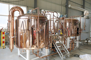 Equipo de elaboración de <span class=keywords><strong>cerveza</strong></span> artesanal con Cervecería de cobre y tanque de fermentación - Product Image 5