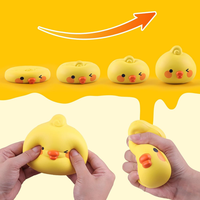 Jouets à presser JITENG : Canard en mousse à remontée lente, animaux géants à presser, jouet mignon pour soulager l'anxiété
