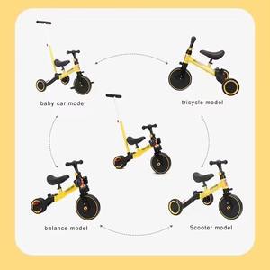 Tricycle multifonctionnel 3-en-1 en acier durable pour bébés et tout-petits, avec barre de poussée, pour enfants de 1 à 5 ans - Vente en gros directe usine - Product Image 4