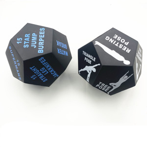 Tùy chỉnh <span class=keywords><strong>12</strong></span> mặt tập luyện yoga chống căng thẳng trò chơi Cube tập thể dục PU bọt tập thể dục xúc xắc - Product Image 3