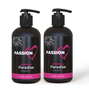Huile de <span class=keywords><strong>massage</strong></span> relaxante et apaisante à l'huile de noix de coco naturelle, Passion Tropical Paradise, <span class=keywords><strong>pour</strong></span> le corps, détoxification, soulagement du stress, thérapie lissante - Product Image 2