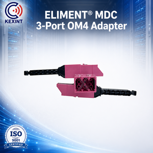 อะแดปเตอร์ไฟเบอร์ KEXINT 3 <span class=keywords><strong>พ</strong></span>อร์ต VSFF MDC MM OM4 ตัวเชื่อมต่อแสงแบบมัลติโหมดความหนาแน่นสูงสำหรับศูนย์ข้อมูล FTTH ความสูญเสียต่ำ - Product Image 1