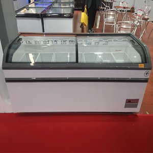 Congelador de exhibición con puerta corrediza de vidrio, directo de fábrica, para helados, carne y como congelador tipo isla para supermercado - Product Image 2