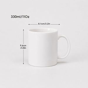 Taza de Cerámica Blanca Personalizada de 11 oz (350 ml), Diseño Moderno Vintage, Aislamiento Térmico, Logotipo Impreso, Regalo Promocional, Taza para Café - Product Image 2