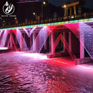 Fontaine à rideau d'eau numérique moderne en acier inoxydable Water Crown SG53 avec contrôle musical 110-240V pour jardin, parc, lac et hôtels - Product Image 5