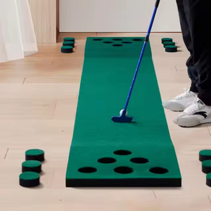 Gioco portatile Indoor <span class=keywords><strong>Golf</strong></span> Pong Set di pratica originale Putting Green con ritorno palla che colpisce stuoie per l'allenamento e la pratica - Product Image 6