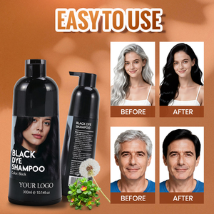 Thảo dược tự nhiên thuốc nhuộm tóc dầu gội tùy chỉnh bao bì tóc màu đen 10-20 phút thuốc nhuộm nhanh 100% Màu Xám Bảo hiểm 60 ngày bền - Product Image 4