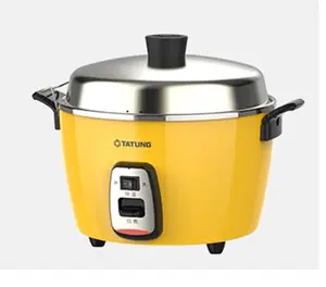 Skillet Home Electric Skillet Stainless Steel Steamer 6 Cups Stainless Steel Yellow Color Rice Cooker