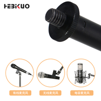 Support de microphone pliable portable en alliage et plastique HEBIKUO M-300, caractéristiques flexibles pour une utilisation sur scène