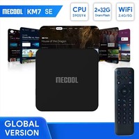 2024 MECOOL KM7 SE 8k android tv box Amlogic S905Y4 2GB DDR4 32GB EMMC décodeur km7se Google OTT tv box ATV