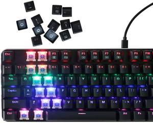 Moda moderna 87 llaves <span class=keywords><strong>teclado</strong></span> de juego al por mayor similares a <span class=keywords><strong>K552</strong></span> <span class=keywords><strong>Teclado</strong></span> mecánico del juego de RGB completa - Product Image 4