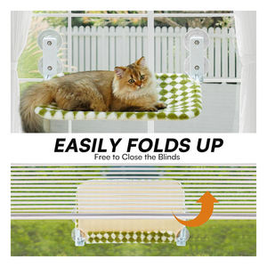 Cama Colgante para Gatos en Ventana, Balcón, Universal para las Cuatro Estaciones, con Ventosa, Nido para Gatos, Muebles para Mascotas, Suministros para Camas de Gatos - Product Image 3