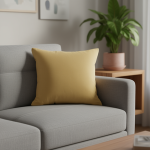 หมอนอิงโคจินเดนิมสีเหลือง 60*60 ซม. หมอนรองนั่งและหมอนอิง - Product Image 3