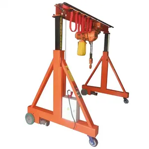 Adjustable Mini 2 -5 tons portable Gantry Crane Lifting for Small Spaces