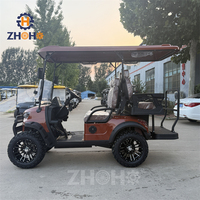 Voiture de golf utilitaire 4x4 électrique UTV homologuée pour la route, 4 places, 4 roues motrices, certifiée CE, batterie au lithium, 30-50 km/h, pour adultes