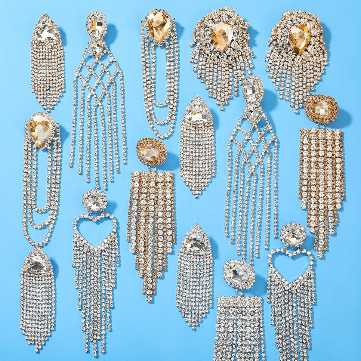 SM Amazon Best selling Fashion Jewelry Earrings ZA Metal Dangle Earrings For Women Statement Geometric Drop Earrings