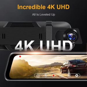 10 Inch Touch Screen Car Mirror Camera 4k Wifi Gps Dash Cam Doble Camara Mirror Car Dvr Dual Lens Front and Rear 4k <strong>Dashcam</strong> - Product Image 2