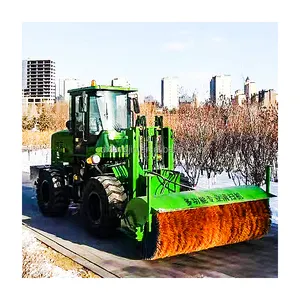 Snow Brush Engine Road Snow Cleaning Machine Angle Broom With Sweeper