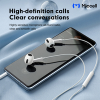 Écouteurs de jeu universels Miccell en gros, type C, filaires pour iPhone, écouteurs filaires pour smartphone et ordinateur portable