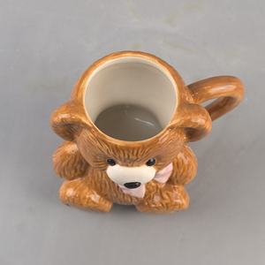 Tasse à eau en céramique créative transfrontalière de grande valeur, motif ours en peluche mignon, cadeau d'anniversaire pour les amoureux, pour les cadeaux promotionnels - Product Image 5