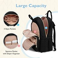 Sac à dos à langer matelassé imperméable avec poches isothermes et sangles de poussette, 27L, léger, marron taupe, sac de voyage