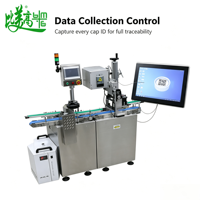 Équipement de Traitement Industriel de Haute Précision pour le Marquage Laser des Bouchons de Bouteilles, le Codage QR de la Date, la Capture des Données et le Tri Automatique des Produits Défectueux