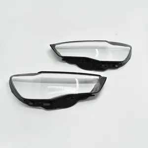 TIEAUR 자동차 부품 블랙 테두리 투명 헤드 라이트 렌즈 커버 A3 13-15 년