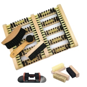 Brosse à chaussures et <span class=keywords><strong>bottes</strong></span> en bois écologique et résistante, avec poils en PP, vente en gros - Product Image 1