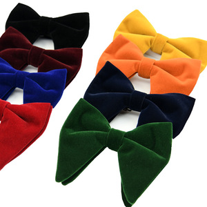 Nœud <span class=keywords><strong>Papillon</strong></span> en Velours Pré-noué Ajustable pour Hommes, Grande Taille, Formel, Uni, pour Smoking - Product Image 5