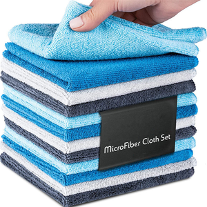 Serviette de nettoyage <span class=keywords><strong>microfibre</strong></span> sans bords 40x40CM 400GSM à séchage rapide pour lavage de voiture – Qualité supérieure – Offre spéciale - Product Image 2