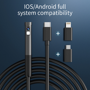 Endoscope portable industriel W300 3-en-1 USB/iOS, caméra HD pour inspection et réparation de canalisations, outil de réparation de tuyaux d'égout, boroscope - Product Image 3