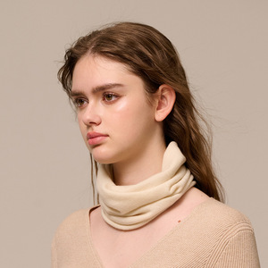 Cache-cou en cachemire de chèvre 100% tricoté, cagoule unie unisexe, snood d'hiver - Product Image 2